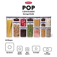 OXO Good Grips Pop 1.6L Short Rectangular Storage Canister