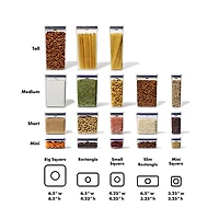OXO Good Grips Pop 1.1L Slim Rectangular Storage Canister