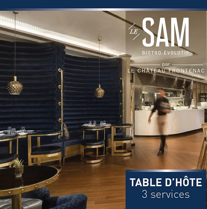 TABLE D'HÔTE FOR 2 AT BISTRO LE SAM