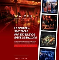 L'EXPÉRIENCE SOUPER-SPECTACLE RÉINVENTÉE