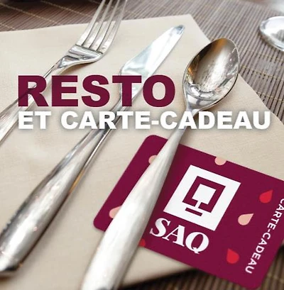 RESTAURANT AU CHOIX ET CARTE-CADEAU SAQ DE 25$