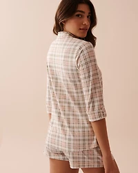 Pink Plaid Super Soft Button-down Shirt