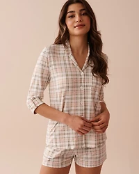 Pink Plaid Super Soft Button-down Shirt