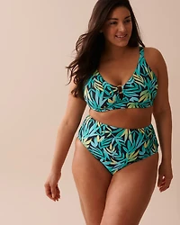 TURQUOISE High Waist Bikini Bottom