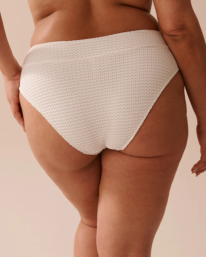 COCONUT MILK Crochet High Leg Cheeky Bikini Bottom