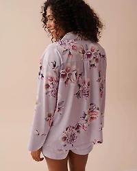 Satin Button-down Shirt