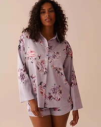 Satin Button-down Shirt
