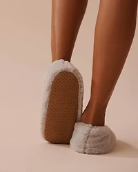Faux Fur Slipper Socks