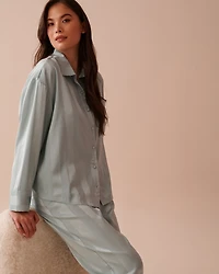 Jacquard Stripe Satin Pajama Set