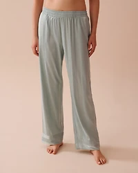 Jacquard Stripe Satin Pajama Set