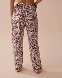 Winter Flowers Print Flannel PJ Set