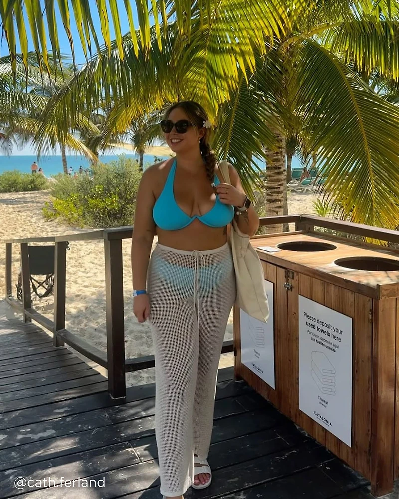 Haut de bikini plongeant SOLID