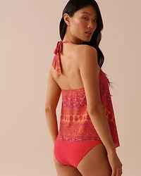 MONSTERA Halter Tankini Top