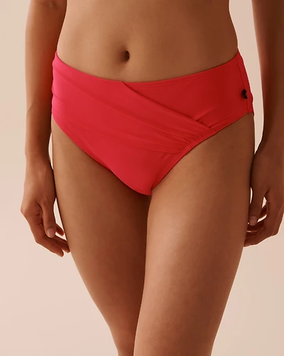 TEAL BLUE Mid Waist Bikini Bottom