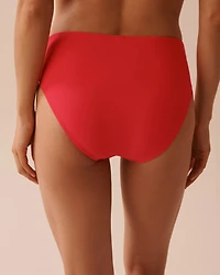 TEAL BLUE Mid Waist Bikini Bottom