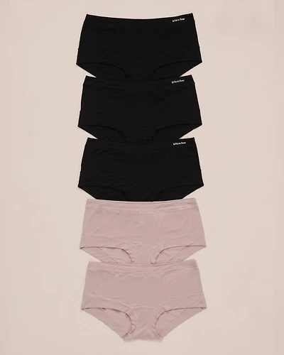 Lot de 5 culottes garçonne en modal