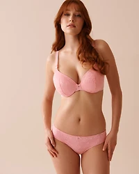 Microfiber and Lace Sleek Back Bikini Panty