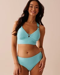 Bas de bikini cheeky taille mi-haute BLACK