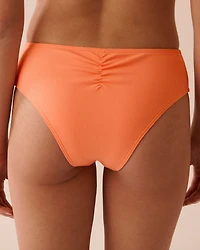 BLACK Mid-rise Cheeky Bikini Bottom