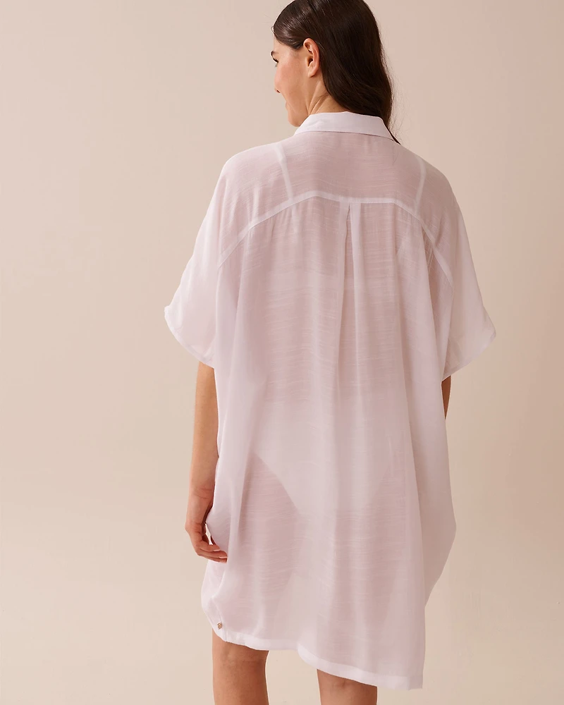 Chemise longue en voile