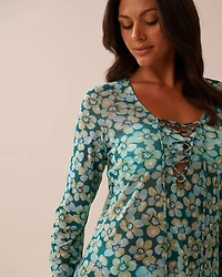 Mesh Long Sleeve Tunic