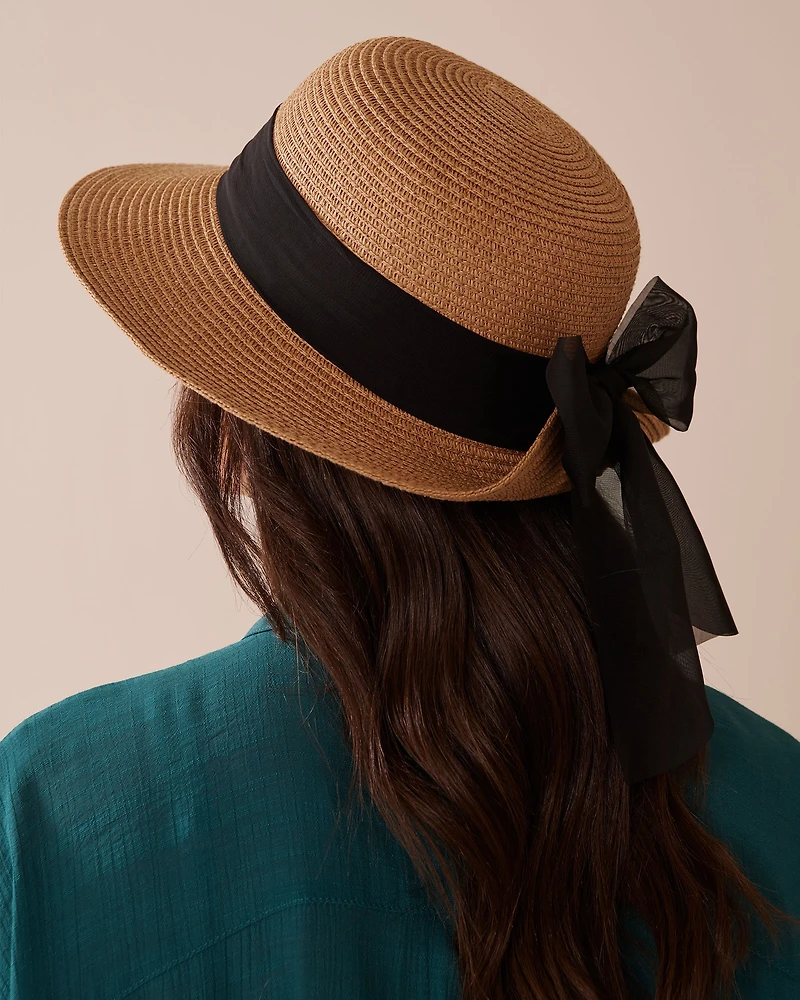 Cloche Hat with Ribbon