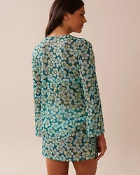 Mesh Long Sleeve Tunic