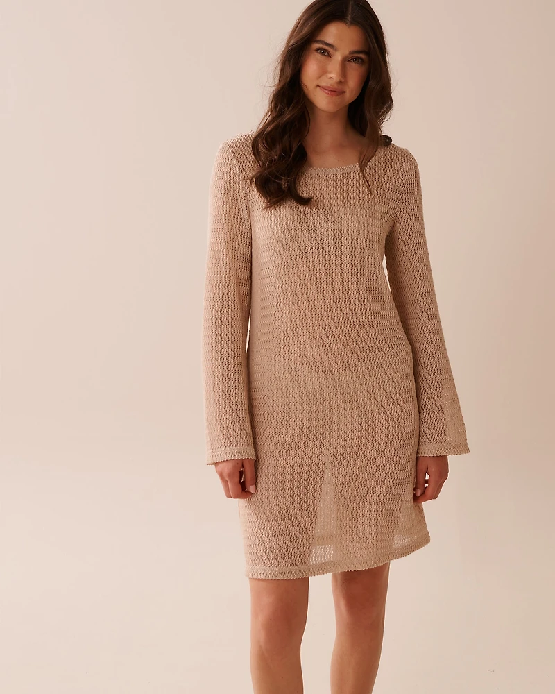 Long Sleeve Crochet Tunic
