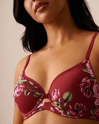 Lightly Lined Printed Microfiber Bra