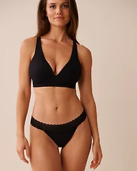 Push-up Plunge Seamless Ribbed Bralette