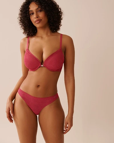 Lightly Lined Front Closure Demi Bra