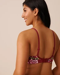 Soutien-gorge doublure légère microfibre imprimée