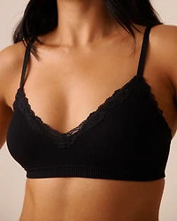 Lightly Lined Seamless Ribbed Bralette