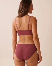 Lightly Lined Seamless Ribbed Bralette