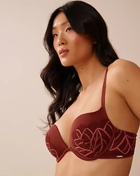 Soutien-gorge push-up plongeant demi-buste