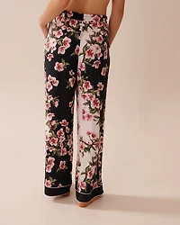 Cherry Blossom Print Recycled Fibers Pants