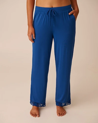 Lace Detail Modal Pants