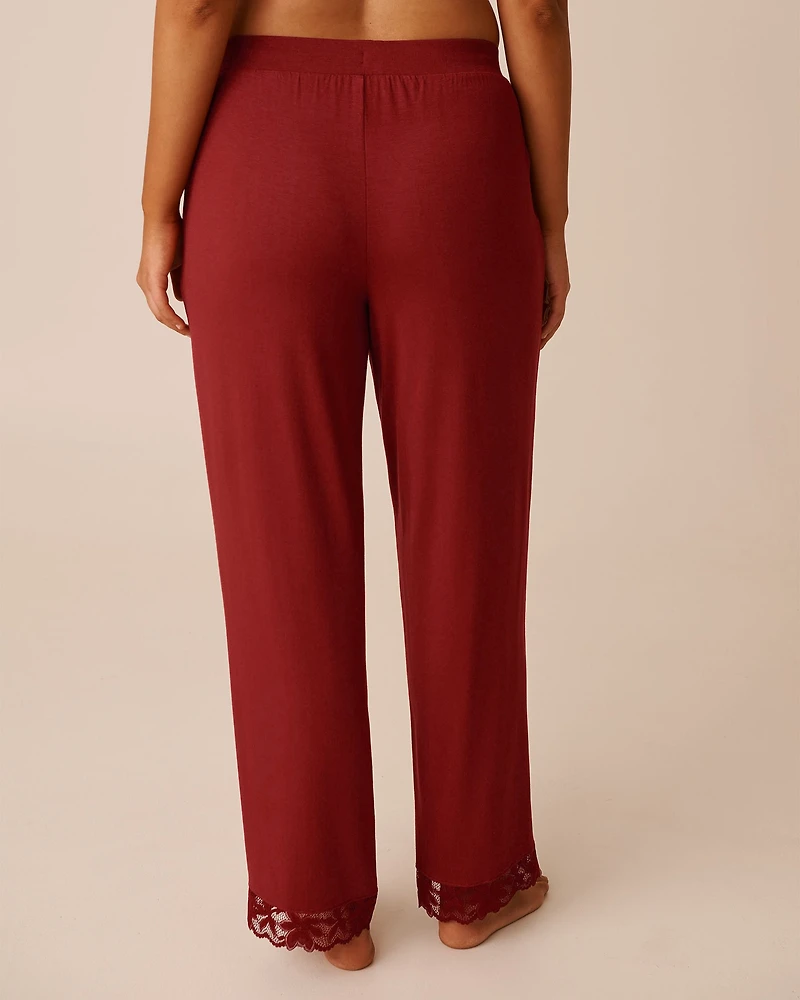 Lace Detail Modal Pants