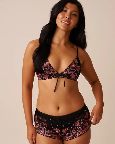 Embroidered Mesh 2-piece Set