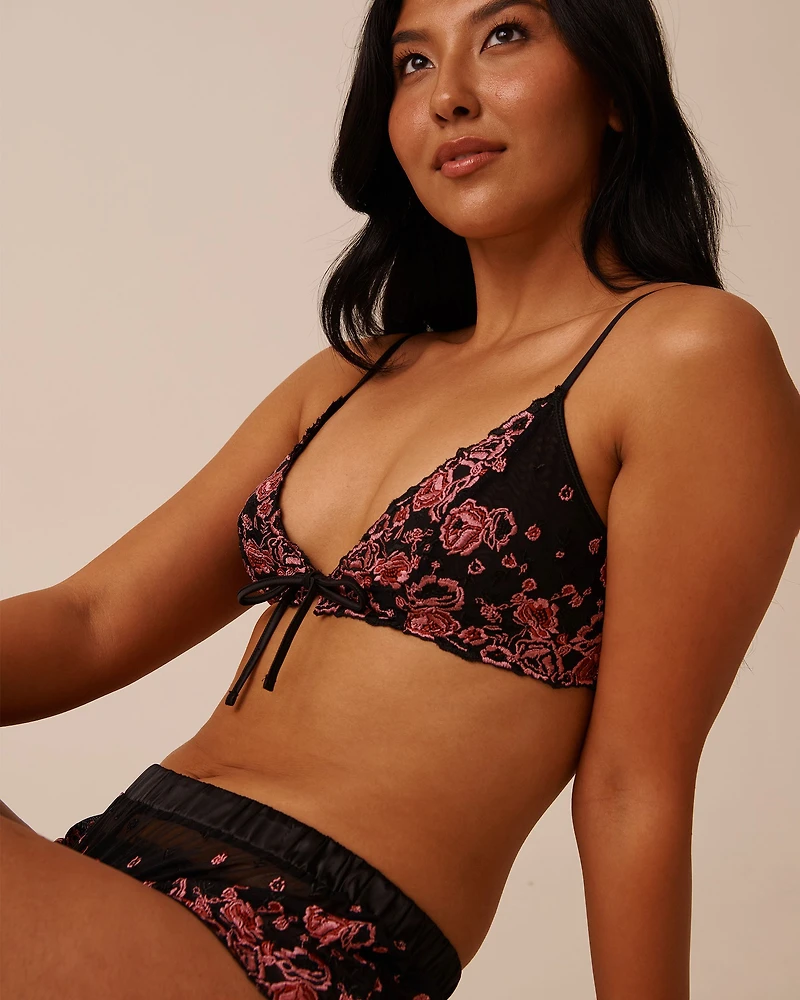 Embroidered Mesh 2-piece Set