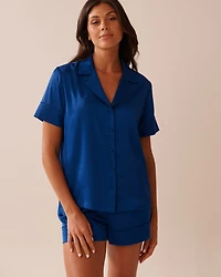 Ensemble pyjama manches courtes en satin