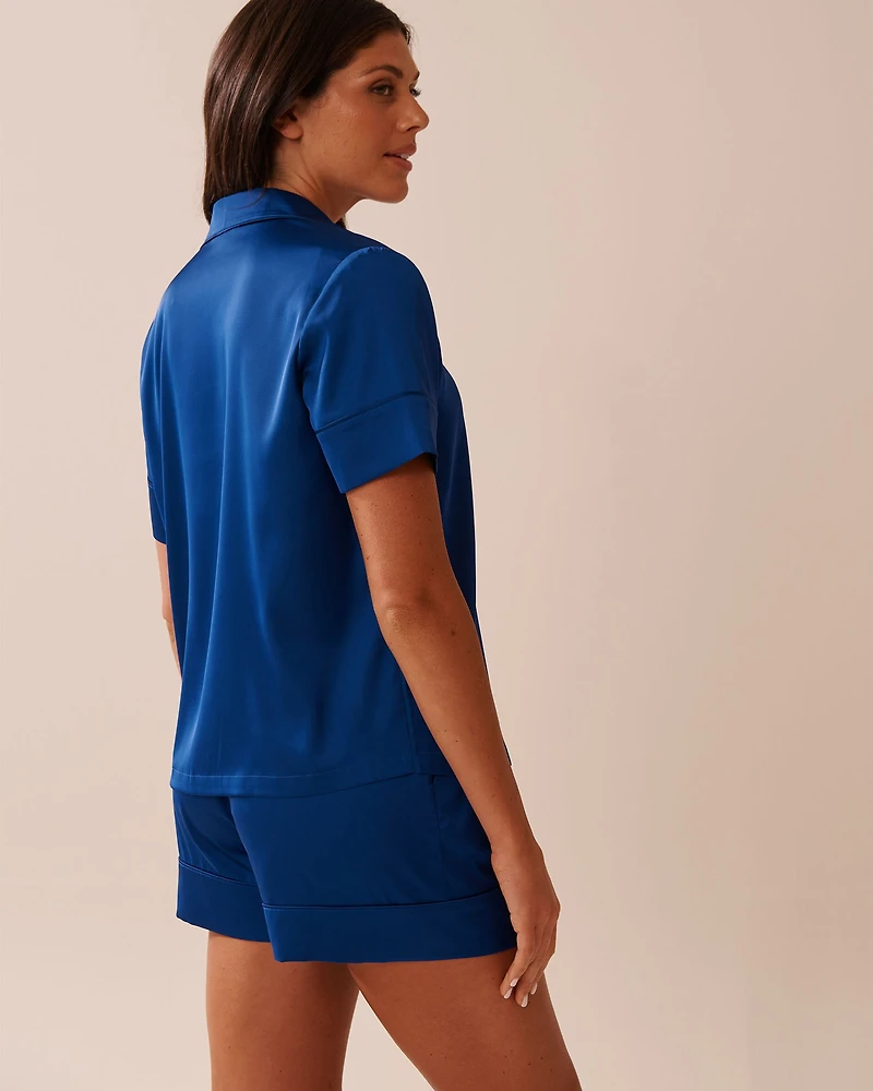 Ensemble pyjama manches courtes en satin