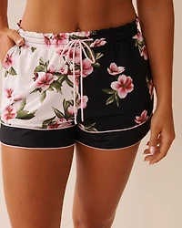 Cherry Blossom Print Recycled Fibers Shorts