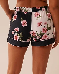 Cherry Blossom Print Recycled Fibers Shorts