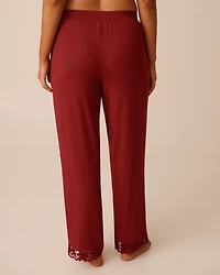 Lace Detail Modal Pants