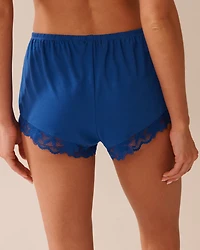 Lace Detail Modal Shorts