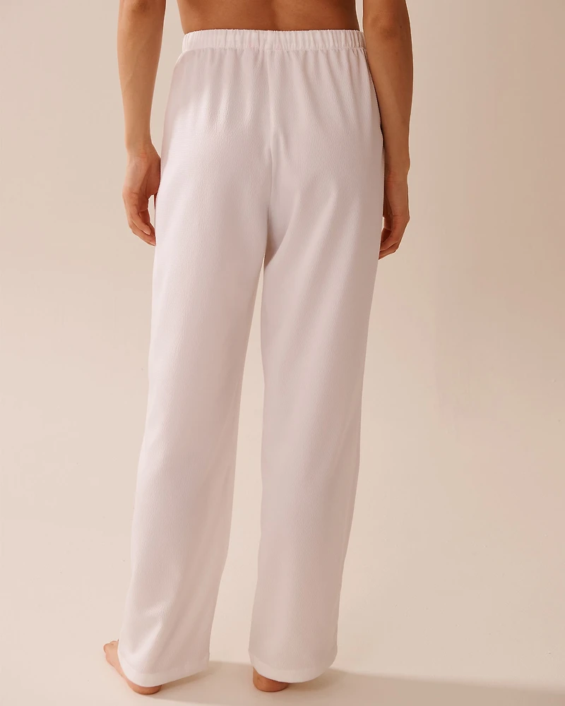 Long Sleeve Textured Satin PJ Set