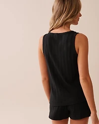 Ribbed V-neck Cami