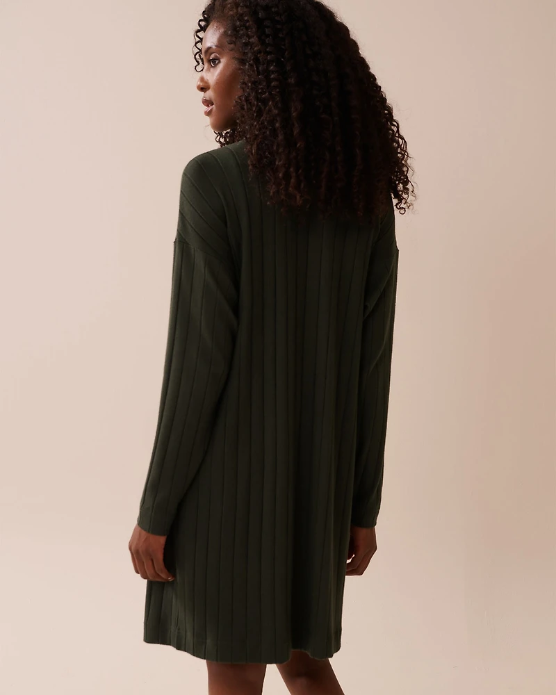 Cardigan long côtel