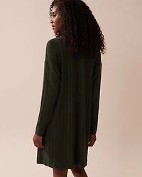 Cardigan long côtel